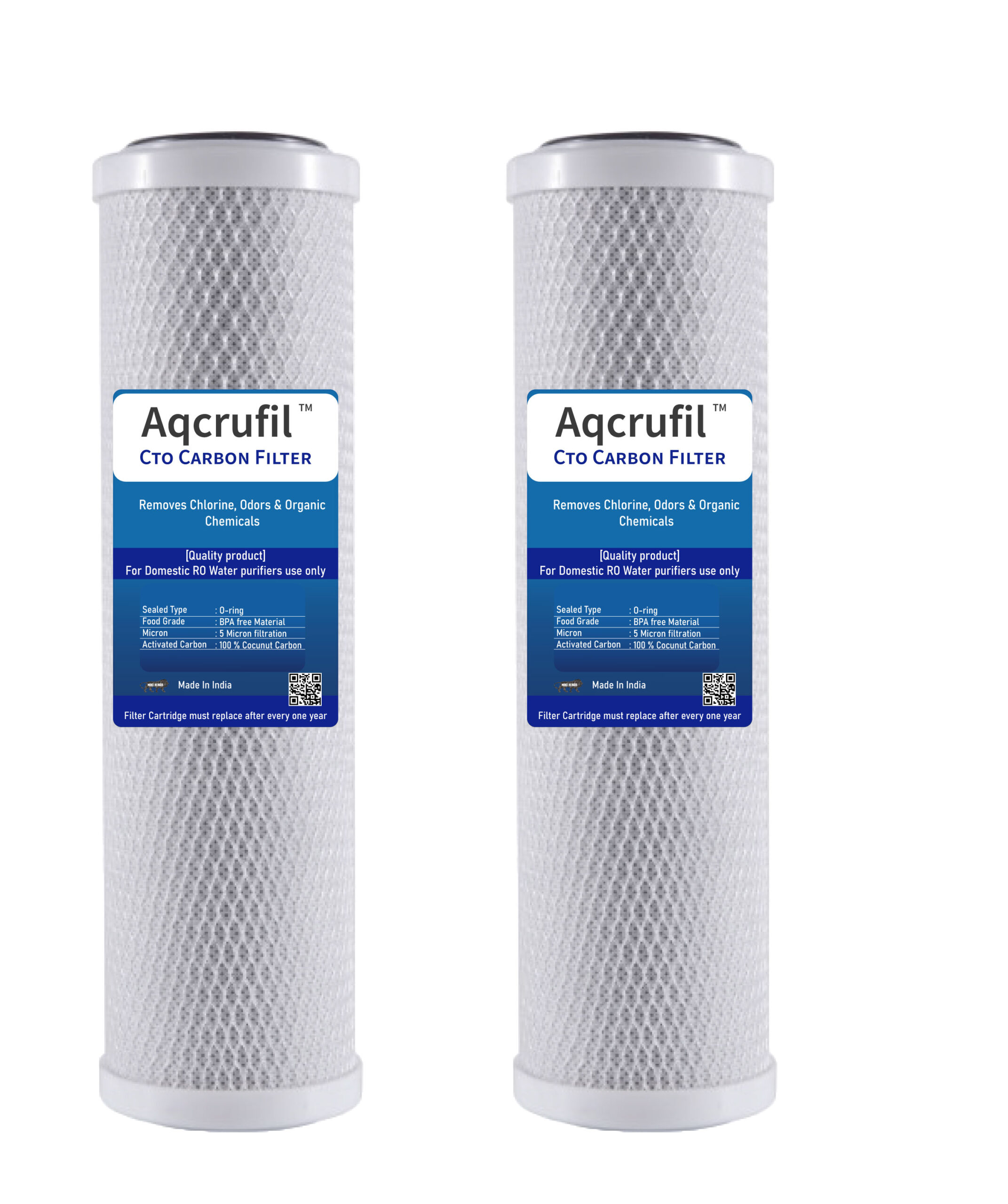 Aqcrufil CTO Carbon block Filter