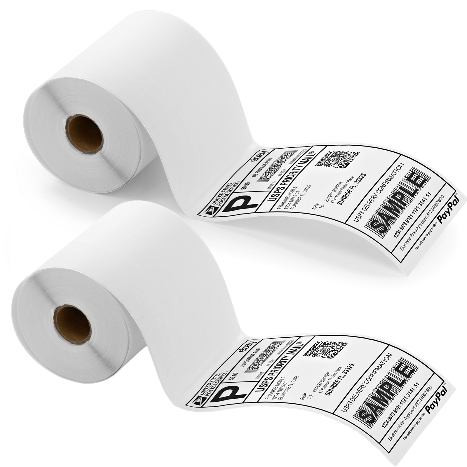 100 mm X 150 mm (4" x 6") Thermal Self Adhesive Paper Label Self-Adhesive Paper Label