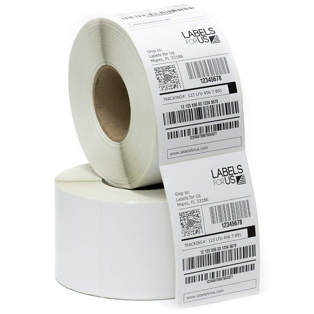 Direct Thermal Shipping Sticker Roll (White, 3" x 5") Pack of 1